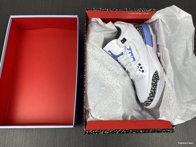 HYPE 3837 CT8532- Jordan3 Fashionable UNC 1028